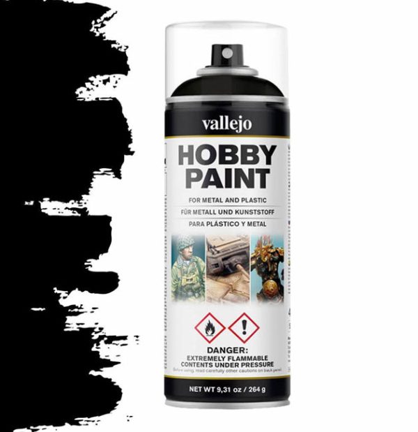 Hobby Paint Primer: Black Spray