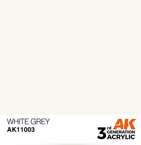 Standard Colors: White Grey