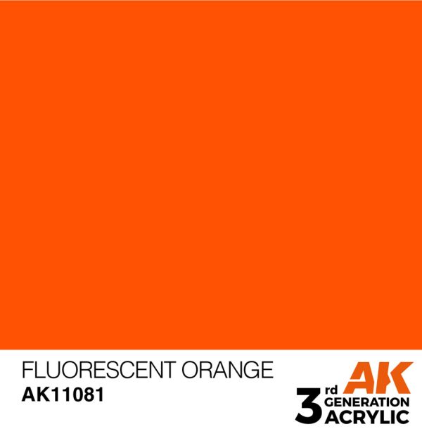 Standard Colors: Fluorescent Orange