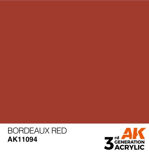 Standard Colors: Bordeaux Red