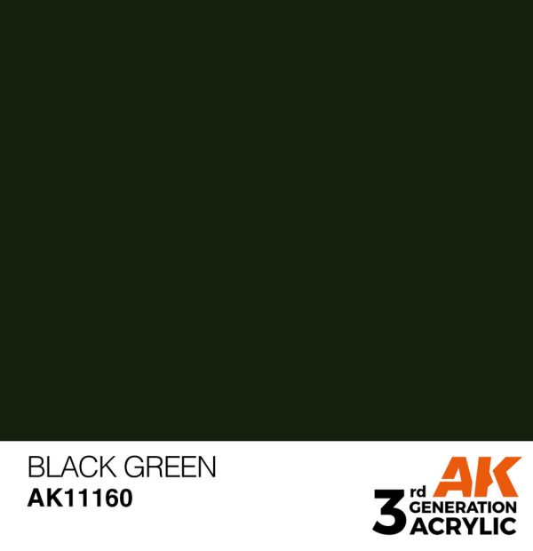 Standard Colors: Black Green