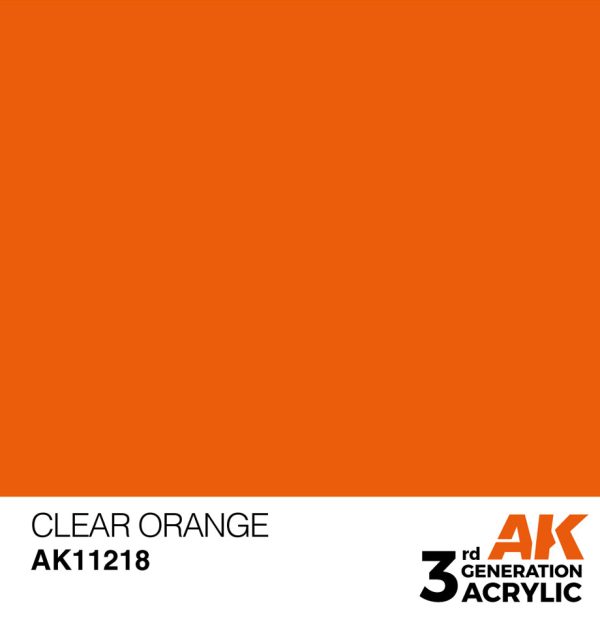 Standard Colors: Clear Orange