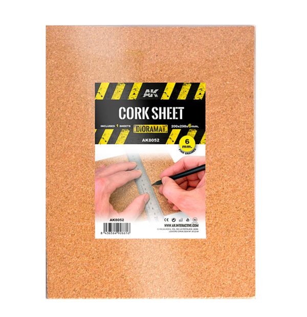 Cork Sheet Fine Grained 200x300x6mm