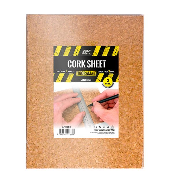 Cork Sheet Coarse Grained 200x300x2mm