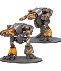 Legions Imperialis: Warhound Scout Titans with Turbo-Laser Destructors and Vulcan Mega-Bolters