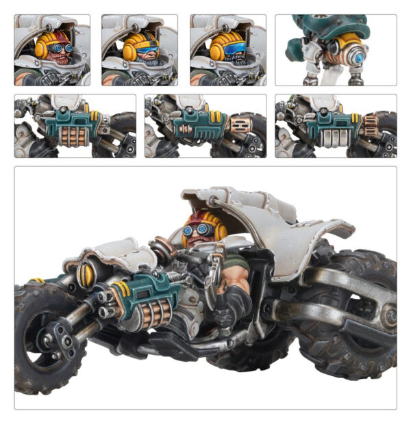 Necromunda: Ironhead Squat Svenotar Scout Trikes