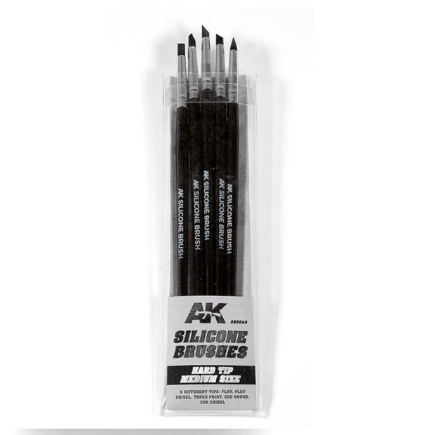 Silicone Brushes Hard Tip Medium Size