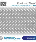 Plasticard: Thread Diamond Textured Sheet