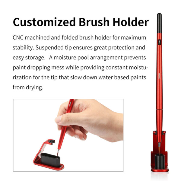 Fine Brush Stand (Red)